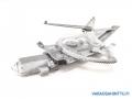 lasinnostin sähkö vasen etu moottorilla 0130821276, 680-187498-000, 51331977610, 67621387436 BMW 325i E36 -91 sedan   VAIN LISTATUT OSAT 