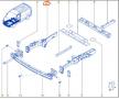 Runkoaisa etu oikea 751000370R Renault Trafic