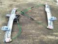 lasinnostimen moottori + nostin vasen etu  Opel Corsa 1.2 3D -07 hatchback