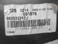 oviverhous vasen  965 332 28ZJ Citroen C5 II 2,0 16V 103kW