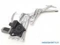 lasinnostin vasen etu moottorilla 90579571, 90579355, 9118664 Opel Zafira A 1,6 16v