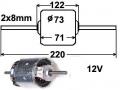 lmmityslaite puhallin Mercedes-Benz 200-500 (w124) 86-95