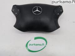 Kuva 1: air-bag kuljettajan turvatyyny, Mercedes-Benz C 203 180 Kompressor Sed