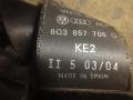 turvavyö etu oikea 6Q0857806 Volkswagen Polo 02-04